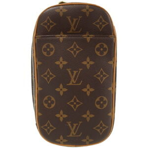 Louis Vuitton Monogram Leather Brown Pochette Ganjou Body Bag